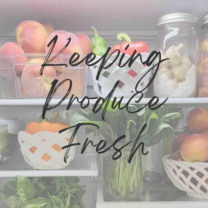 Keeping Produce Fresh Blog Post Page Featured Image.
