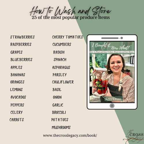 how to wash and store some of the most popular produce items