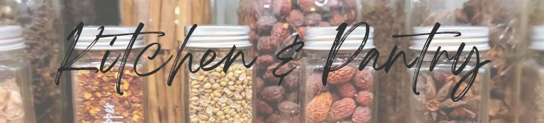 Kitchen and Pantry Blog Post Page Header Image